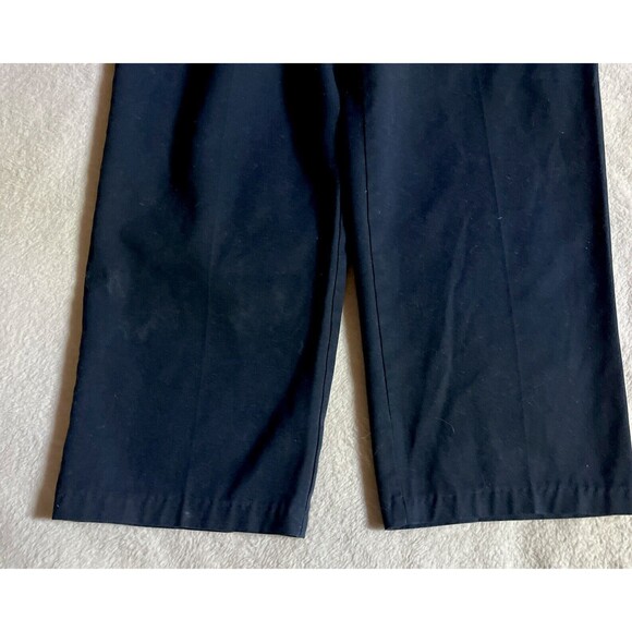 Cintas Comfort Flex Work Pants Size 40 x 30 Chino Dark Blue Flat Front Pockets - Picture 9 of 9
